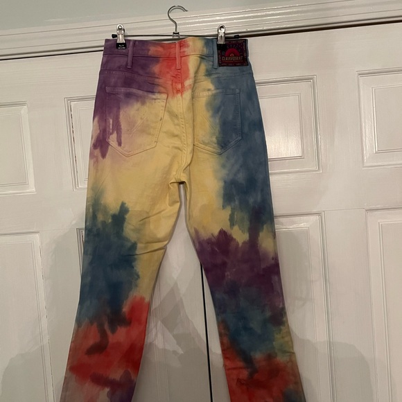 Mother Tye Dye Straight Leg Jeans - Picture 2 of 4